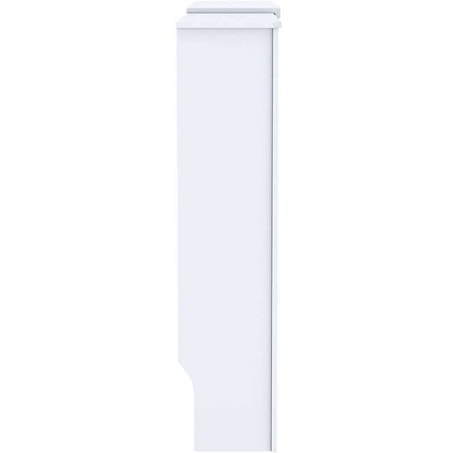 VidaXL pokrivač radijatora 2 pcs bijelo (142-205) x 20.5 x 81.5 cm Slike