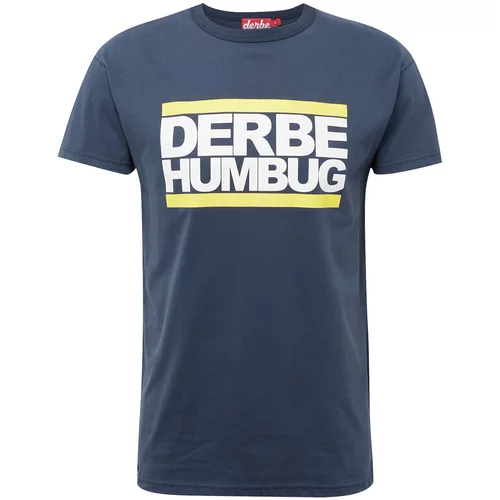 Derbe Majica 'Humbug' mornarsko plava / svijetložuta / bijela