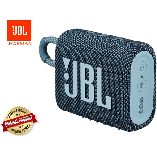 5h Zvučnik JBL GO 3 prenosivi bluetooth vodootporan IP67 rada plavi