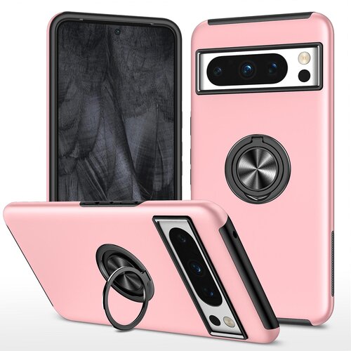 INORCO Ovitek za telefon s stojalom za prstan za Google Pixel 8 Pro, trden PC+mehek ovitek za telefon iz TPU, (22034389) Slike