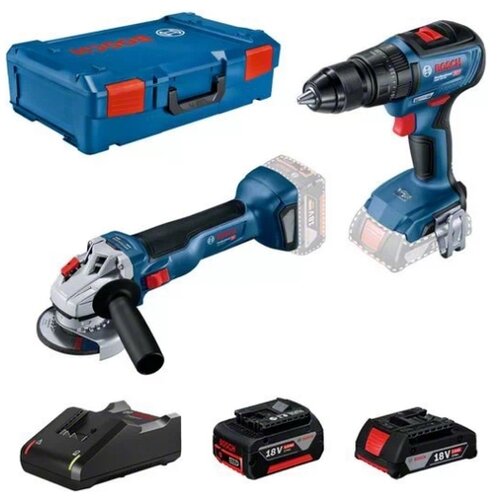 Bosch akumulatorski set orodja GWS 18V-10 + GSB 18V-50 0615990M9K Slike