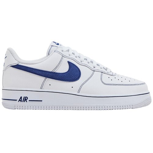 Nike Modne superge Air Force 1 Low &amp;#039;07 LV8 White Deep Royal Blue Bela Slike
