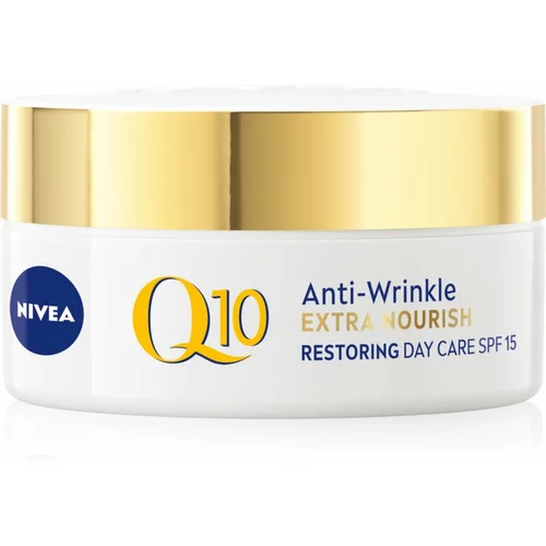 Nivea Q10 Power Anti-Wrinkle + Extra Nourishing SPF15 negovalna dnevna krema proti gubam 50 ml za ženske