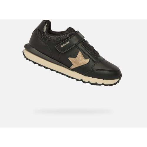 Geox Black Girls Sneakers Fastics Girl - Girls Cene