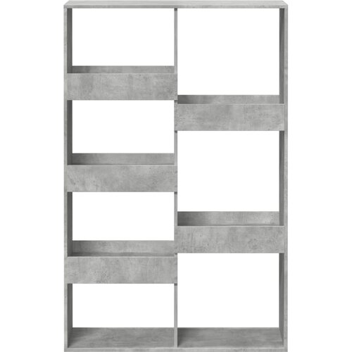  Regal za knjige boja betona 100x33x155,5 cm konstruirano drvo Slike