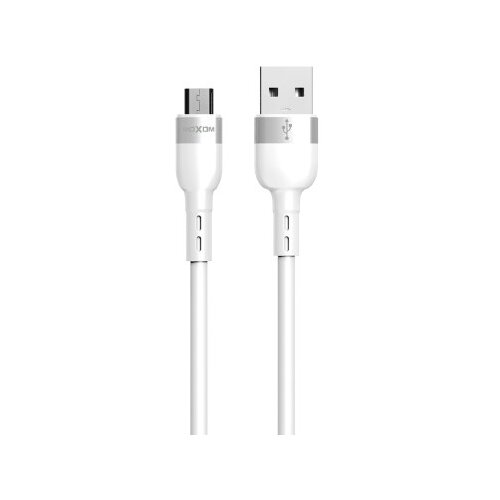 Moxom mx-cb184 silicone micro 3a 1m beli USB data kabal ( u2160 ) Slike