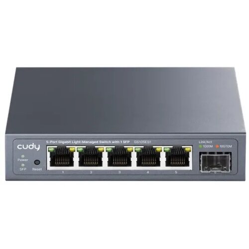  GS105ES1 V1.0 Switch Flash/ROM: 8 MB (64 Mbit) 1.25G SFP Gigabit RJ45 Cene