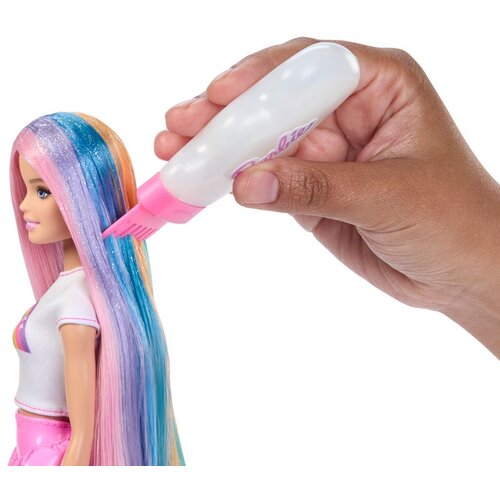 Mattel Barbie: Barbie s sijočimi mavričnimi lasmi z dodatki - Slike