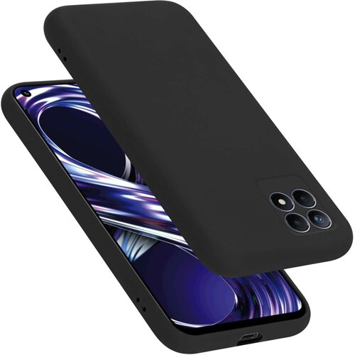 Cadorabo Ohi&scaron;je je združljivo z Realme 8i / Narzo 50 4G in tekoča črna barva - Za&scaron;čitni ovitek iz prožnega silikona TPU, (20860263) Cene