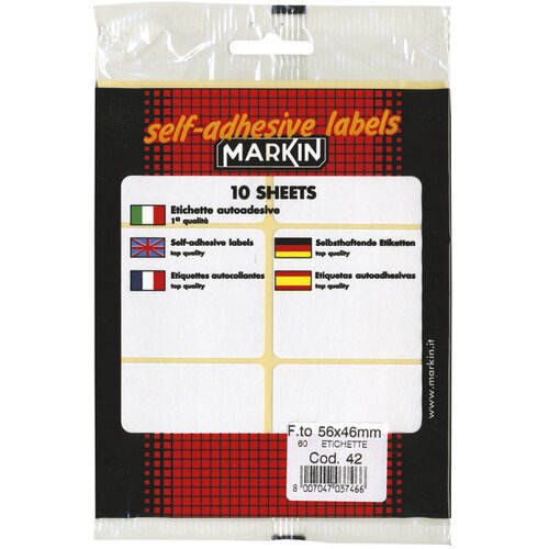  ETIKETE SLEP 56X46MM PK10L MARKIN 10042 BLISTER Cene