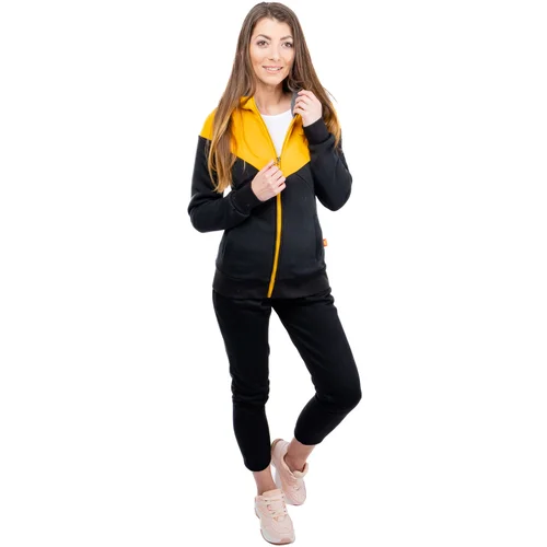 Glano Women's tracksuit - black/yellow