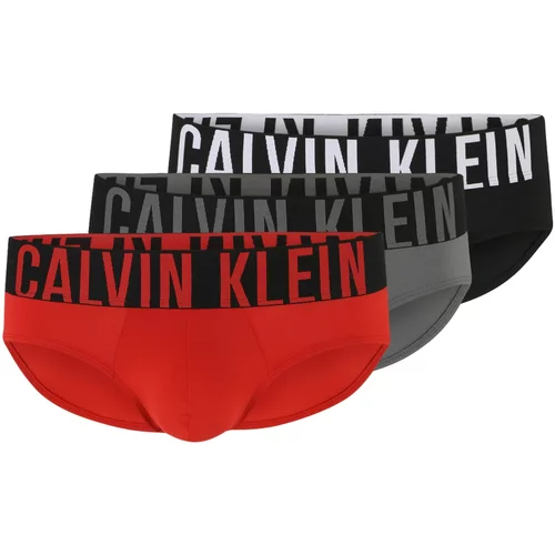 Calvin Klein Underwear slip dimno siva / crvena / crna / bijela