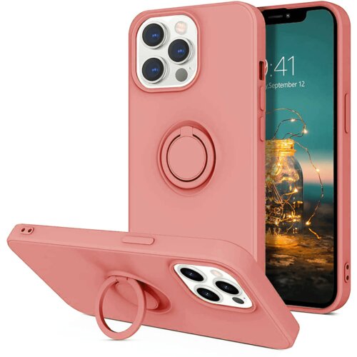  ovitek liquid ring za iphone 13 pro max - roza Cene