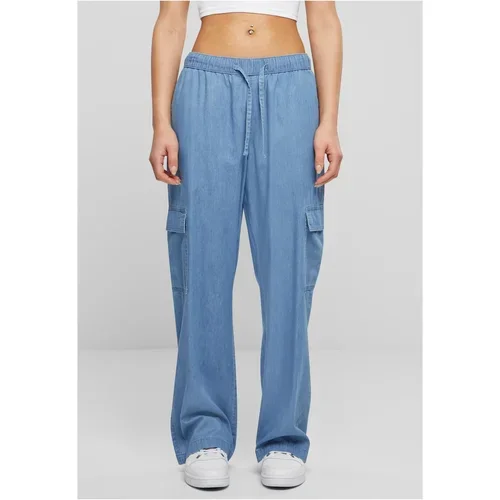 UC Ladies Women's Denim Cargo Pants - Blue
