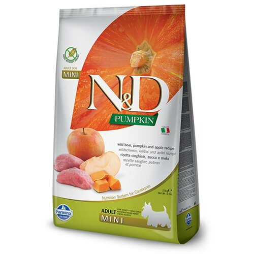 N&d suva hrana za pse pumpkin mini adult divlja svinja i jabuka 7kg Cene