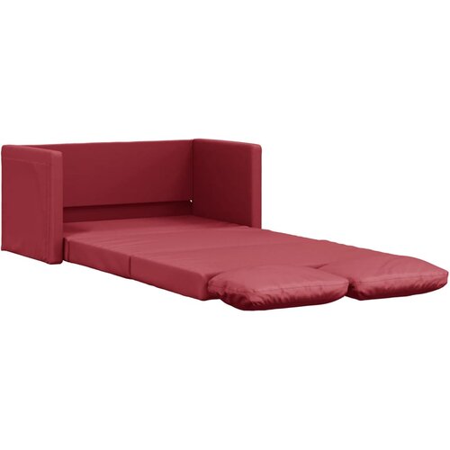 Maison Chic Talni Raztegljiv kavč - Raztegljivi divan 2 v 1 vinsko rdeč 112x174x55 cm um. usnje, (21729412) Cene