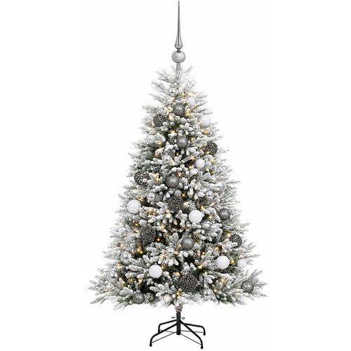 Umjetno božićno drvce s kuglicama 150 cm 150 LED lampica Slike