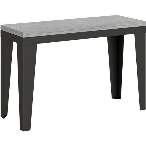 Itamoby &amp;nbsp; Flame Double (120x45/90 cm) - siva, barva nog: antracit - preklopna jedilna miza, (20842246) Slike