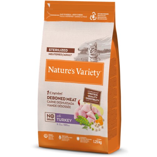 Nature&amp;rsquo;s Variety cat no grain sterilized turkey 1,25kg Slike