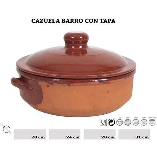 Posuda S POKLOPCEM 24CM GLINA Cijene