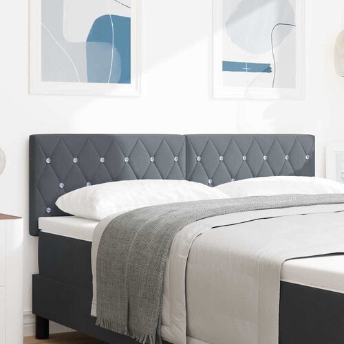  LED glava kreveta s LED trakama Tamno siva 144 cm Bar&scaron;un Cijene