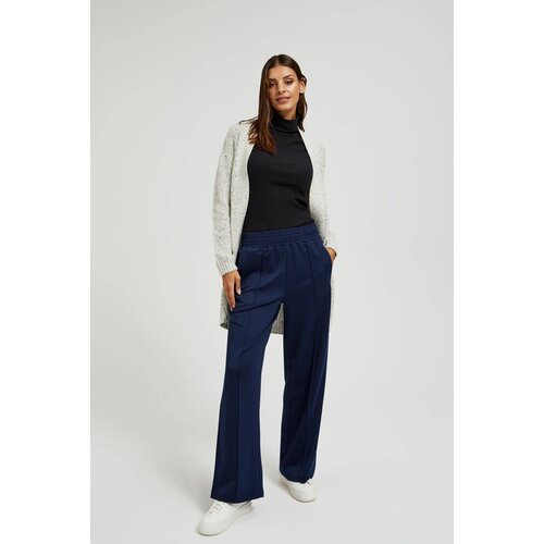 Moodo Women&amp;#039;s trousers with elastic waistband - dark blue Slike