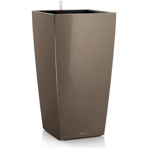 LECHUZA Okrasni lonci Cubico Premium 40 komplet - Taupe vsoki sijaj Slike