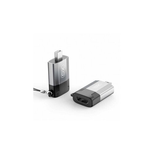 XO adapter GB015 mini Displayport - HDMI 4K gray Cene