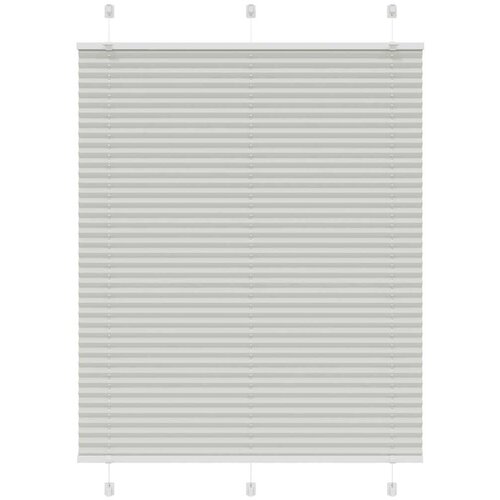 vidaXL Plisirana roleta svijetlosiva 105x100 cm širina tkanine 104,4cm Cijene