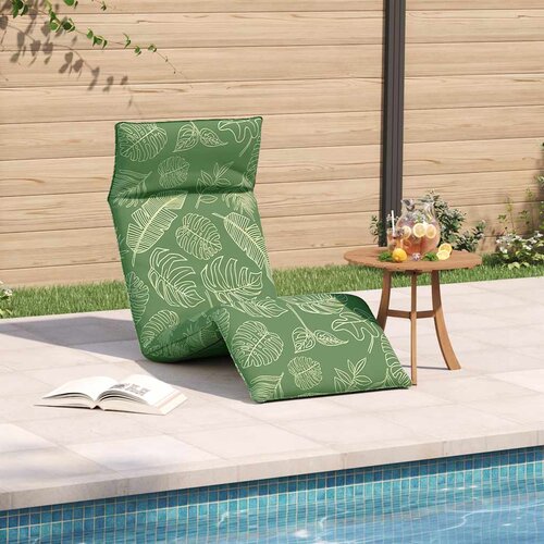  Sklopiva ležaljka s uzorkom li&amp;scaron;ća 175x54x8 5 cm Oxford tkanina - green leaf 1 Slike