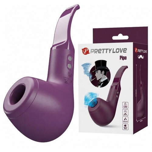 Pretty Love 2026 KLITORALNI STIMULATOR Pretty Love Pipe Purple - sesalni vibrator, vakuum, silikon, 10 vibracij Slike