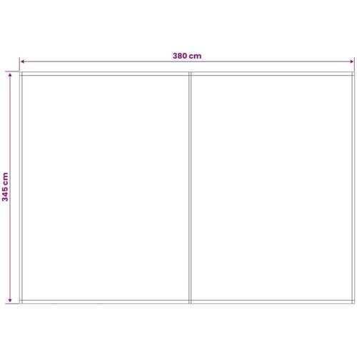  Zamjensko platno za tendu Svjetlosiva 400 &times; 350 cm Poliester Cijene