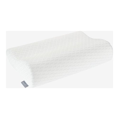  Ergonomski jastuk od memorijske pjene, 30x50x10/7cm, Bijeli Slike