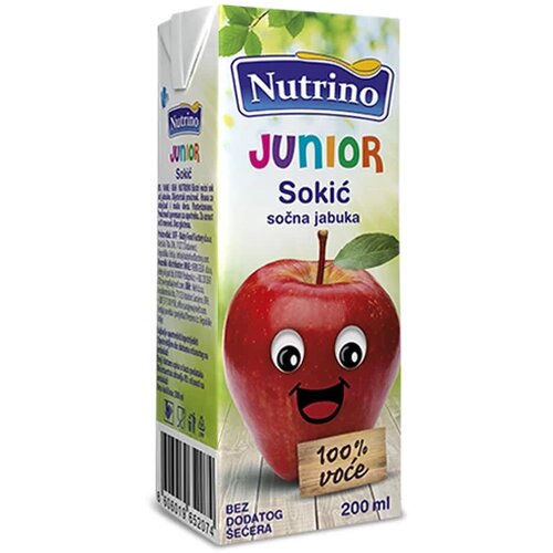 Nutrino sokić ceđena jabuka 200ml Slike