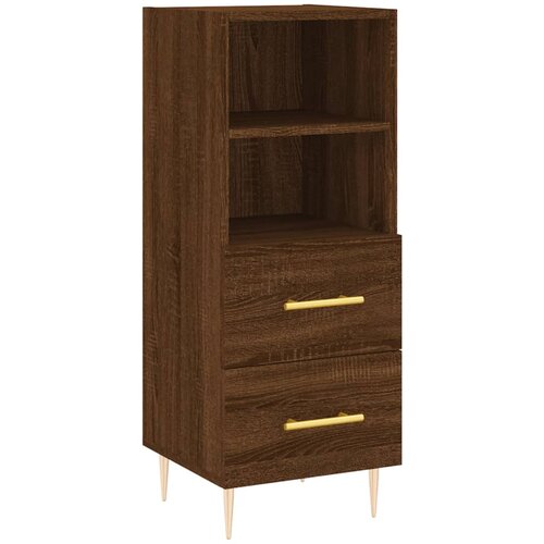 Maison Chic Komoda - Predalnik rjavi hrast 34,5x34x90 cm inženirski les, (21717774) Slike