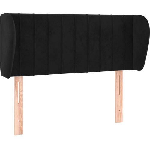 Maison Chic posteljno vzglavje - vzglavna omarica - nočna omarica z u&amp;scaron;esi črno 83x23x78/88 cm žamet, (21712023) Slike
