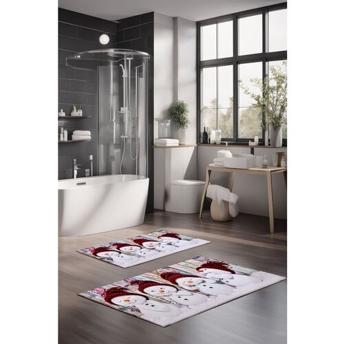  CT-5379 multicolor bathmat set (2 pieces) Cene