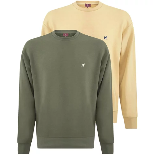 Williot Sweater majica mornarsko plava / žuta / zelena / bijela