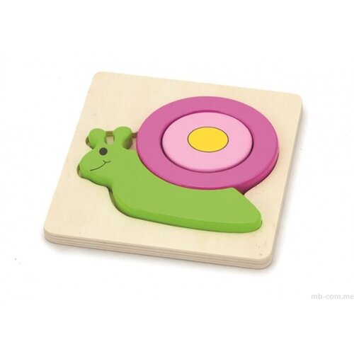 Viga Drvene puzzle 4 dela puž Cene