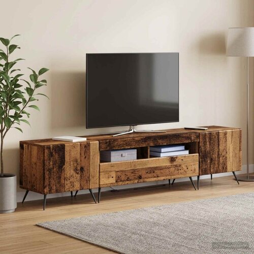  5-dijelni LED TV ormarić Staro drvo Konstruirano drvo - Staro drvo 100 cm Cene