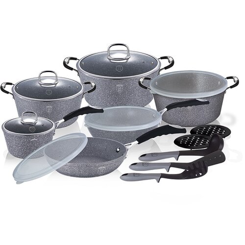 Berlinger Haus BH-6196 set granitnih loncev na dotik kamna, (21400818) Slike