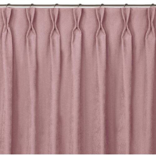  Curtain MILANA color pink style classic flex 7.5 cm with double pleat chenille 220x175 HOMEDE Cene