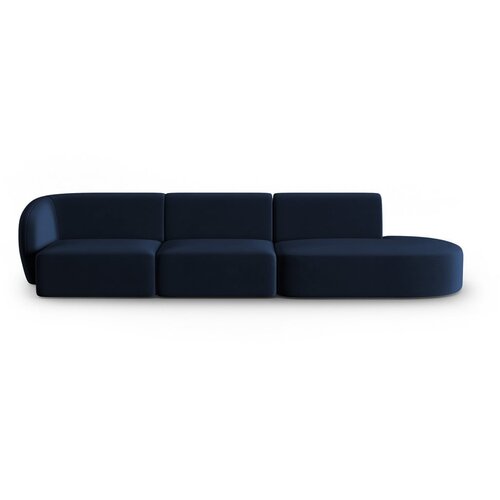 Milo Casa Modra žametna sedežna garnitura levi kot 311 cm Paolo &amp;ndash; Slike