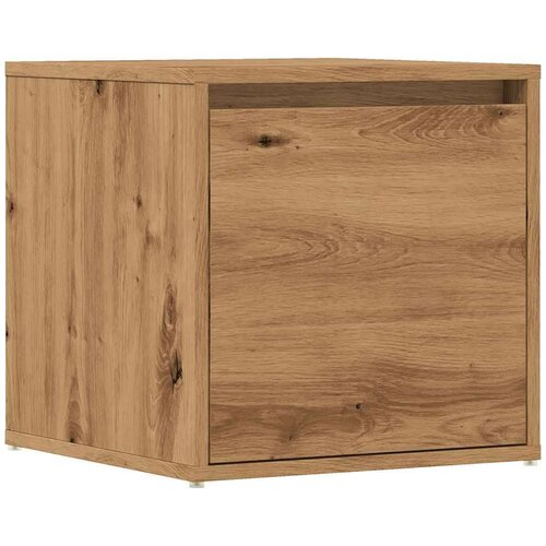 VidaXL kutija s ladicom Artisan hrast 40,5x40x40 cm izrađeno drvo Slike