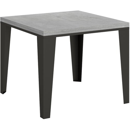 Itamoby &amp;nbsp; Flame Libra (90x90/180 cm) - siva, barva nog: antracit - preklopna jedilna miza, (20842539) Slike