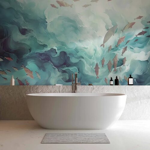  Foto tapeta - Fish in the ocean 500x350 Vodootporna Slike