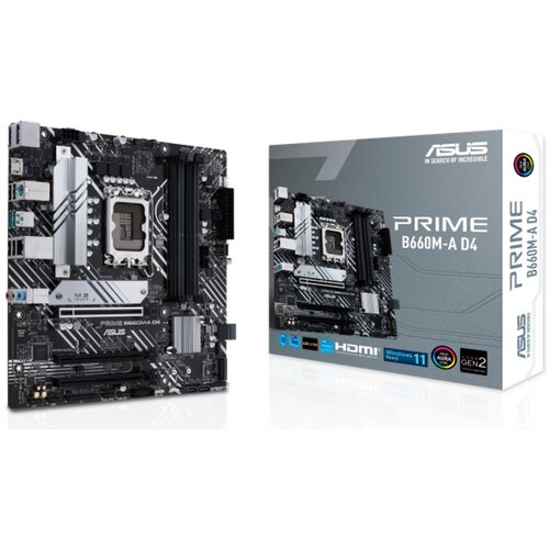 Asus PRIME B660M-A D4-CSM Intel B660 LGA 1700 Mikro ATX Slike