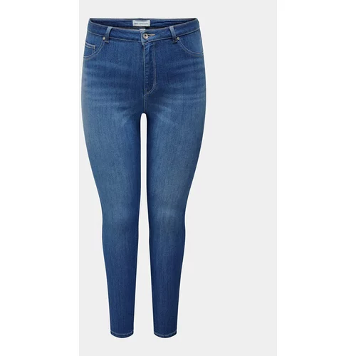 Only Carmakoma Jeans hlače Storm 15313096 Modra Skinny Fit