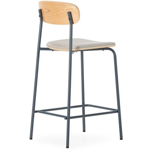 Marckeric Bež oblazinjeni barski stoli v kompletu 2 ks (vi&amp;scaron;ina sedeža 65,5 cm) Saula &amp;ndash; Slike