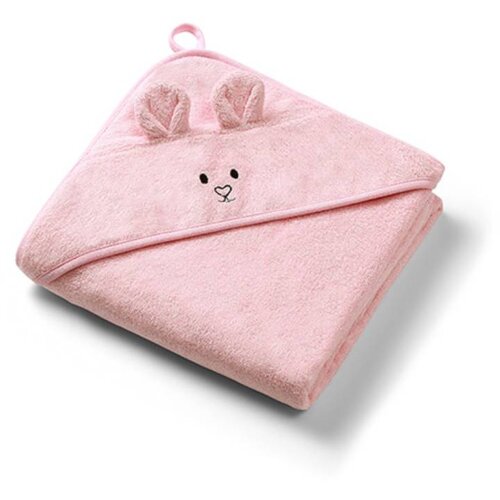 BabyOno ručnik bambus 100x100 cm, with ears, roza Cijene